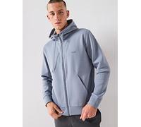 BOSS Mens Zip Through Saggy Hoodie - Colour: 026 Dark Grey - Size: Medium
