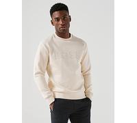 BOSS Salbo Chest Logo Crew Sweat, Light Beige, Size Xl, Men Light Beige