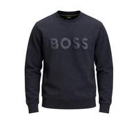 BOSS Salbo Tonal Logo Sweatshirt Dark Blue