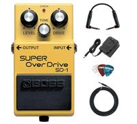Boss SD-1 Super OverDrive Pack with AC Adapter, Instrument Cable, Connection Cable and Picks BOSS
