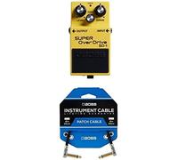 BOSS SD-1 SUPER OverDrive Pedal bundle with BOSS BPC-4 Patch cable