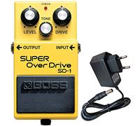 Boss SD 1 Super Overdrive Pedal + Keepdrum 9 V AC Adaptor