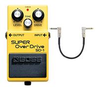 Boss SD 1 Super Overdrive Pedal + Keepdrum Patch Cable 30 Cm