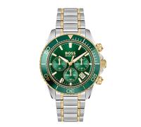 BOSS Mens Sealiner Chronograph Green & Gold Bracelet Watch 1514325