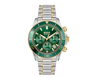 BOSS Sealiner Men's Chronograph Green Dial & Two-Tone Stainless Steel Bracelet Watch