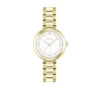BOSS Sena Women's White Dial & Gold Tone IP Bracelet Watch