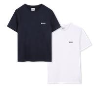 Boss - Set Of 2 T-shirts - Navy White - Boy - 10 Years