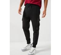 BOSS Seteam Cargo Cuff Joggers, Black, Size 2Xl, Men Black