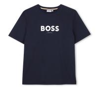 Boss - Short Sleeve T-shirt - Navy - Boy - 10 Years