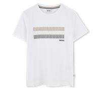 Boss - Short-sleeved Cotton T-shirt - White - Boy - 6 Years