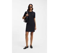 BOSS Short-sleeved dress in Japanese crepe - Style Dinderah, 50565104 Dark Blue 8