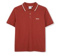 Boss - Short-sleeved Polo Shirt - Crimson - Boy - 6 Years