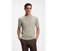 BOSS Short-sleeved sweater in merino wool - Style H-Umauro, 50560476 Light Beige S