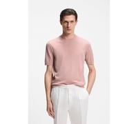 BOSS Short-sleeved sweater in merino wool - Style H-Umauro, 50560476 light pink XL