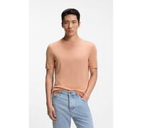 BOSS Short-sleeved sweater in silk - Style L-Nottano, 50560502 Light Orange XXL