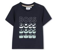 Boss J52889 Short Sleeve T-shirt Blue 2 Years Boy
