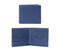 BOSS Shotgun Men's Blue Rich Grain 8CC Wallet