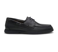 BOSS Boat shoes in tumbled leather - Style Sienne_Boat_grlt, 50570584 Black 5