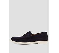 BOSS Sienne Suede Casual Loafers, Navy, Size 10, Men Navy