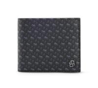 BOSS Signature-Pattern Double B Monogram Leather Card Holder