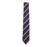BOSS Silk-blend tie with diagonal stripe - Style H-TIE CM 7.5 262, 50566648 Red Patterned pcs.