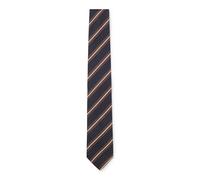 BOSS Silk-blend tie with diagonal stripes - Style H-TIE CM 7.5 262, 50571680 Brown Patterned pcs.