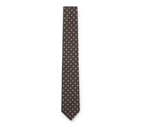 BOSS Silk-blend tie with jacquard-woven pattern - Style H-TIE CM 7.5 262, 50560857 Brown Patterned pcs.