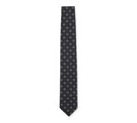 BOSS Silk-blend tie with pattern - Style H-TIE CM 7.5 253, 50550511 Dark Blue pcs.