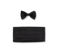 BOSS Silk bow tie and cummerbund gift set - Style H-BOW T+CUMM, 50480282 Black pcs.