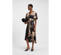 BOSS Silk dress with modern print - Style Dimalia, 50542859 Patterned 14