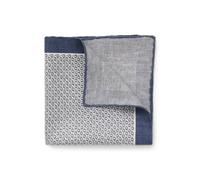 BOSS Silk pocket square with digital print - Style L-POCKET SQ CM35 253, 50545780 Blue Patterned pcs.