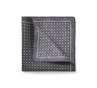 BOSS Silk pocket square with printed pattern - Style H-POCKET SQ. ONE, 50566957 Black pcs.