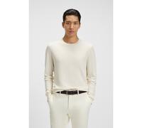 BOSS Silk sweater with Prince of Wales check structure - Style L-Intenso, 50543228 Natural XXL