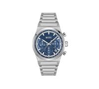 Boss Silver Blue Candor Chronograph Watch