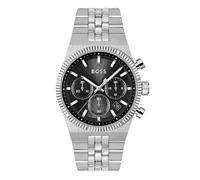 Boss Silver Candor Prime Black Dial Watch