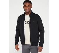 BOSS Skaz Logo Zip Through Tracksuit Jacket, Black, Size S, Men Black