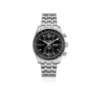 BOSS Skytraveller Pro black-dial watch with sapphire crystal - Style SKYTRAVELLER, 58858227 Silver tone pcs.