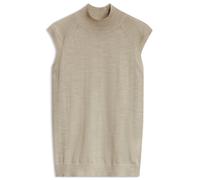 BOSS Sleeveless mock-neck sweater in merino wool - Style Fipini, 50544998 Light Beige XL