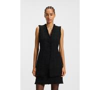 BOSS Sleeveless regular-fit blazer in velvet tweed - Style Jokilana, 50549128 Black 8