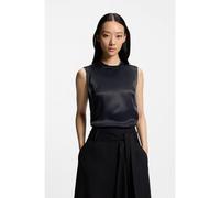 BOSS Sleeveless sateen top with keyhole rear closure - Style Baurina, 50553047 Dark Blue 6