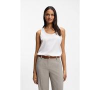 BOSS Sleeveless top in stretch silk - Style Bettyna, 50557202 Natural 14