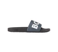 BOSS Slides Mens Aryeh Logo Branded Sliders Footwear in Grey