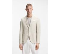 BOSS Slim-fit blazer in a patterned cotton blend - Style C-Hanry-262, 50561907 Light Beige 42R