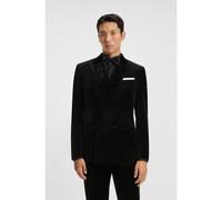 BOSS Slim-fit blazer in cotton velvet - Style H-Hutson-DB-254, 50551547 Black 34R