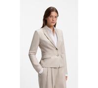 BOSS Slim-fit blazer in melange flannel - Style Jia18, 50567167 Light Beige 12