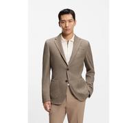 BOSS Slim-fit blazer in micro-patterned cotton - Style L-Heston-J-2PP-253, 50555524 Beige 40R