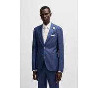 BOSS Slim-fit blazer in micro-patterned fabric - Style C-Hanry-252, 50540724 Dark Blue 40L