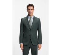 BOSS Slim-fit blazer in patterned stretch wool - Style H-Huge-253, 50564106 Green 42R