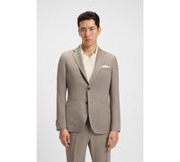 BOSS Slim-fit blazer in virgin wool and silk - Style L-Heston-LP-241, 50545392 Khaki 44R