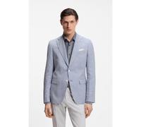 BOSS Slim-fit blazer with pepita houndstooth pattern - Style H-Hutson-262, 50561860 Blue Patterned 40L